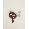 Football rugby-shaped Mini Coin Purse, coffee pouch, fun Keychain Wallet