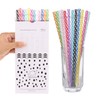 Dakoufish 12 Piece 7 Inch Reusable Plastic Thick Drinking Straws