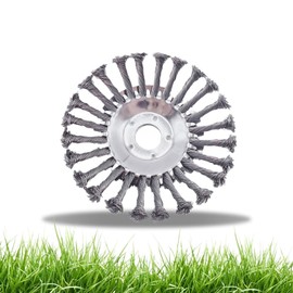 Unbreakable Steel Wire Trimmer Head, 6 Inch Universal Steel Wire Grass Trimmer Head, Weed Remover Tool String Trimmer Replacement Head for Electric Cordless String Trimmers Lawn Mower Tray