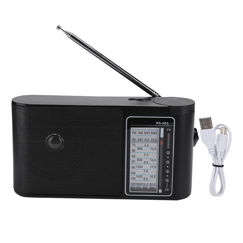 Portable Multiband FM/AM/SW1/SW2 High Sensitivity Hand Tuned Professional Radio