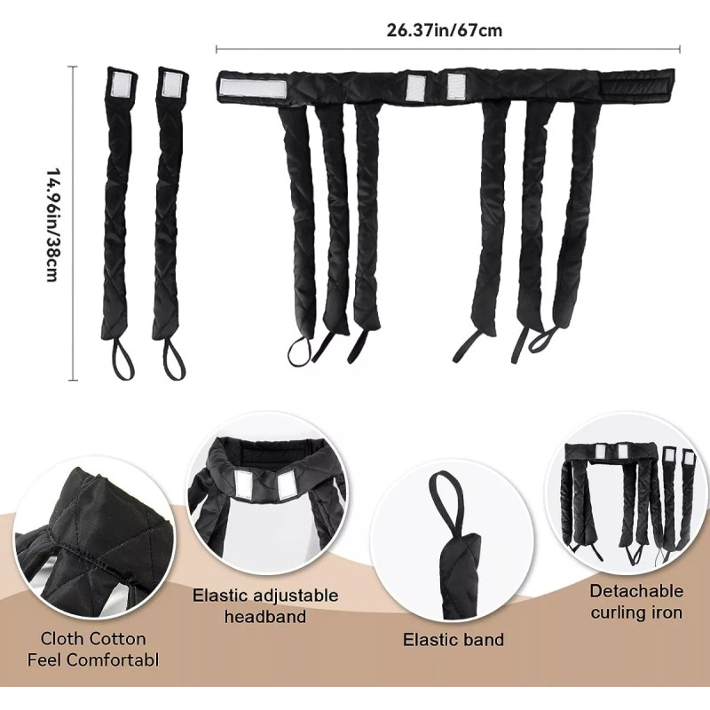 +Mu Curly Ondas Para Cabello Rizos Sin Calor Pulpo Rizador