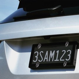 Lunsom License Plate Fasteners Screws Caps,Spike License Plate Bolts Decorative for Car Motorcycle SUV Replacement Kit,4PCS,Titanium