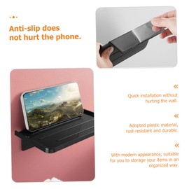 Operitacx 3 Stück Badezimmerregal Handyhalterung Aufklebbarer Telefonhalter Halter Für Toilettentelefone Telefonhalter Für Die Toilette Sprecherregal Badezimmer -telefonregal Plastik