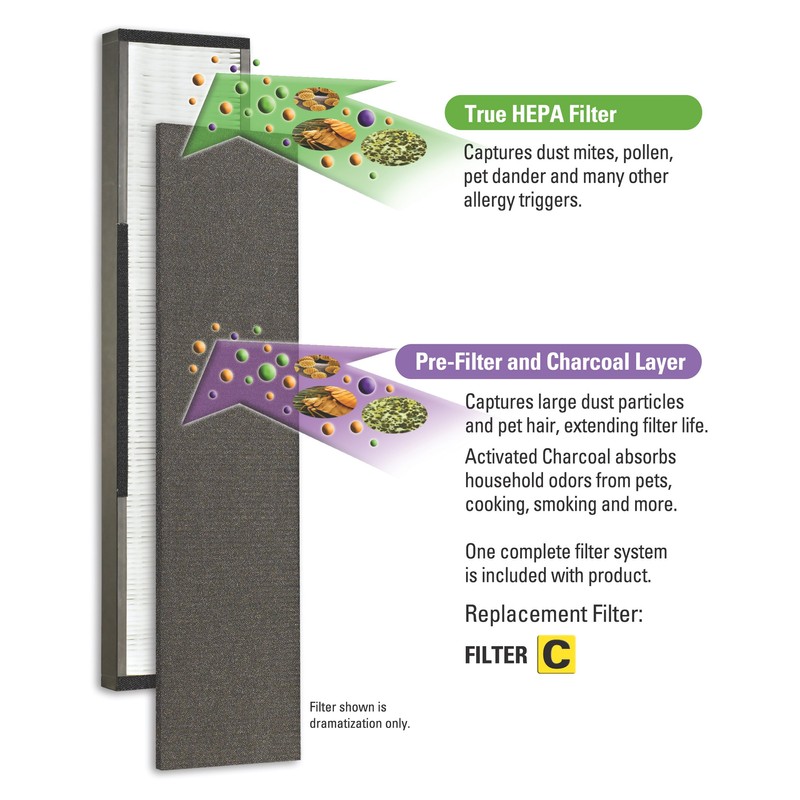 GermGuardian Genuine Carbon Air Purifier Replacement Filter for Use with