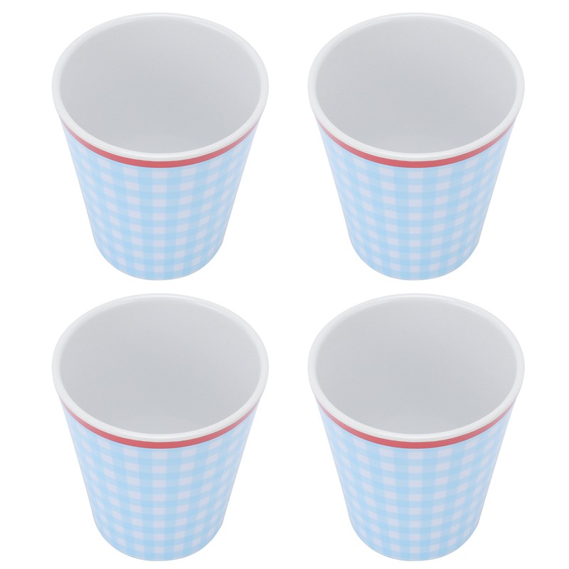 4Pcs/Set Imitation Porcelain Water Cup Originality Beverage Mug for Home