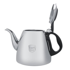 1.2L / 1.5L Herd-Teekanne-Edelstahl-Tee-Kaffee-Topf-Kessel mit hitzebeständigem Griff(1.2L)