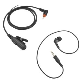 PZYPYM Radio Earpiece Earphone with Ptt Mic and 3.5mm Aux Audio Listen Headset for Motorola Walkie Talkie sl1m sl1k sl 300 500 7550 7580 4010 8550 8050 3500e TLK 100 (Earbud Pattern)