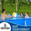 Pool T Piece 38 mm, T-Piece Hose Connector for Diameter