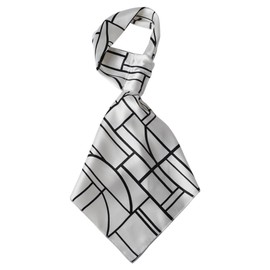 Carbeads Women's One-Touch Mini Scarf, Scarf, Mini Scarf, 06. black line