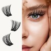 KEYYOU DIY Cluster Lashes Kit Volume Waterproof Long-Lasting Lash Extension