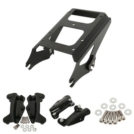 XMT-MOTO 4 Point Docking Hardware Kit 2 Up Tour pack Luggage Rack For Harley Touring 2009-2013