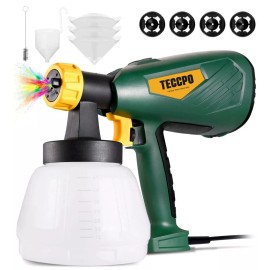 TECCPO Paint Sprayer, TECCPO 500 Watts Up to 100 DIN-s, 800ml/min HVLP Sprayer TAPS02P