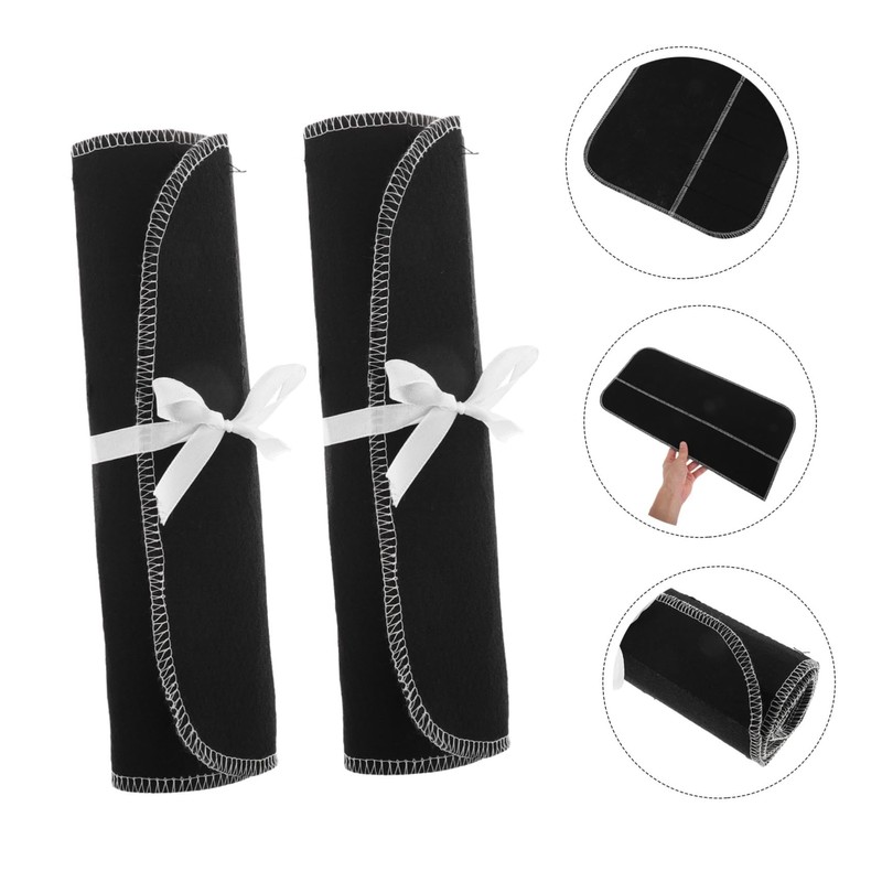 STOBAZA Camping Party Essential 2pcs Silverware Storage Bag Tarnish Large