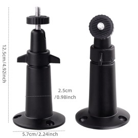 2 Pack Security Camera Wall Mount Bracket,Adjustable Indoor/Outdoor Mount for Arlo Pro Arlo Pro 2 Arlo Ultra and Other Compatible Models(black)