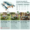 Picnic Table Cover with Bench Covers Camping Essentials Waterproof Windproof