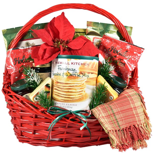 Gift Basket Village - Country Christmas Breakfast Basket - A Christmas Morning Breakfast Kit Friends or Family (Medium), 9 Pound