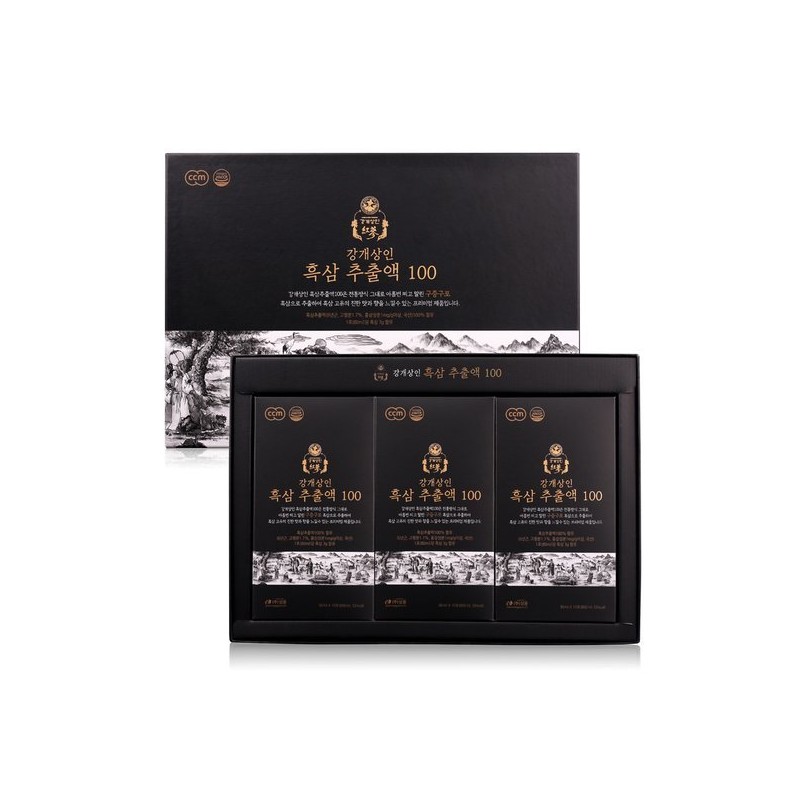 Ganggaesangin 흑삼추출액100(80mlx30포) Black Ginseng Extract 100 (80ml x 30 packets)