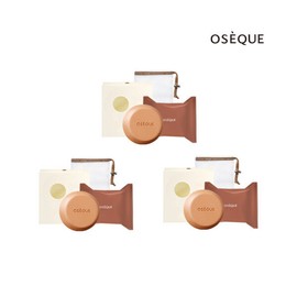 Ozeque 오제끄 오색황토 시그니처바 3종(비누3+거품망3) Ozeck Five-Color Yellow Clay Signature Bar 3 Types (3 Soaps + 3 Foam Nets)