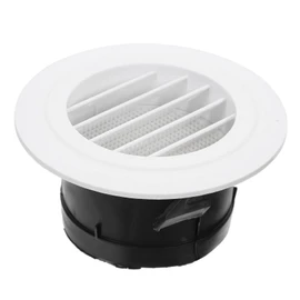 Gatuida Round Air Vent Cover Soffit Air Exhaust Vent Grille for Air Conditioning Units Ventilation and Noise Reduction Durable Design for Indoor Use