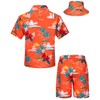 TUNEVUSE Little and Big Boys Hawaiian Shirt and Short Set,