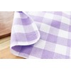 PurpleEssences 100% Cotton Waffle Weave Check Plaid Kitchen Towels, Super