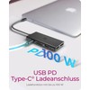 ICY Box USB-C Docking Station (9-in-1) for 3 Monitors (2x
