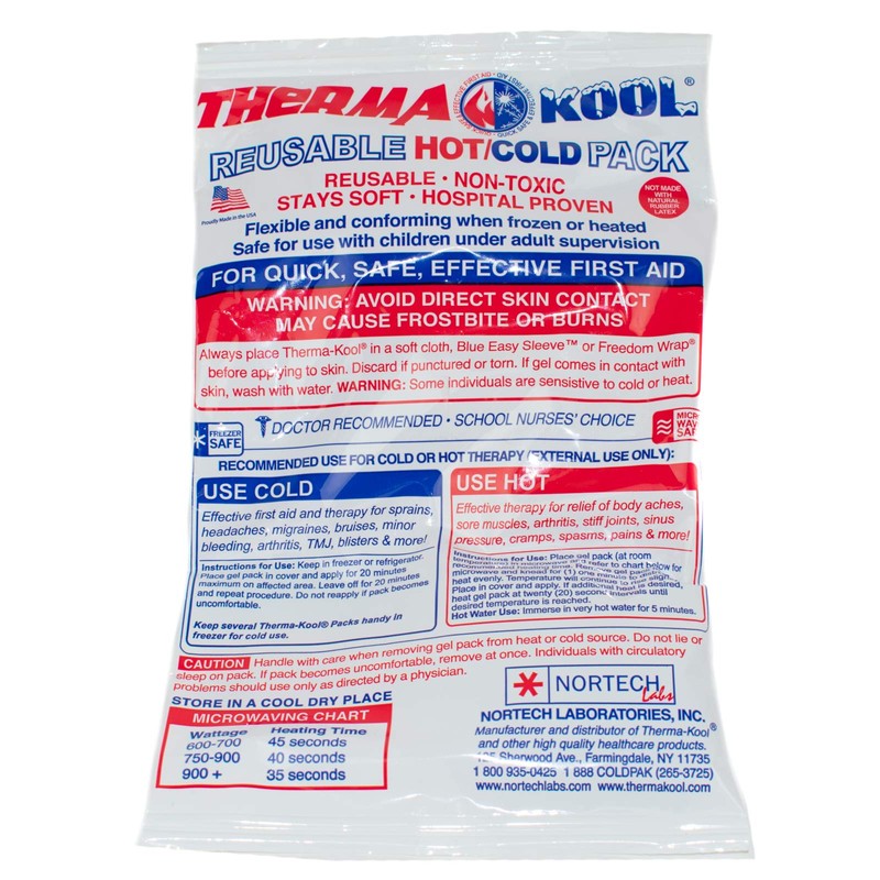 Therma-Kool 263551 Ankle/Elbow Hot & Cold Compress, 4" Width, 9"