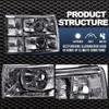 CNNELL LED Headlights Assembly Compatible with 2007 2008 2009 2010