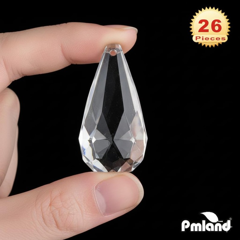 PMLAND Hanging Acrylic Crystal Rain Drop Tear Drop Like Diamond