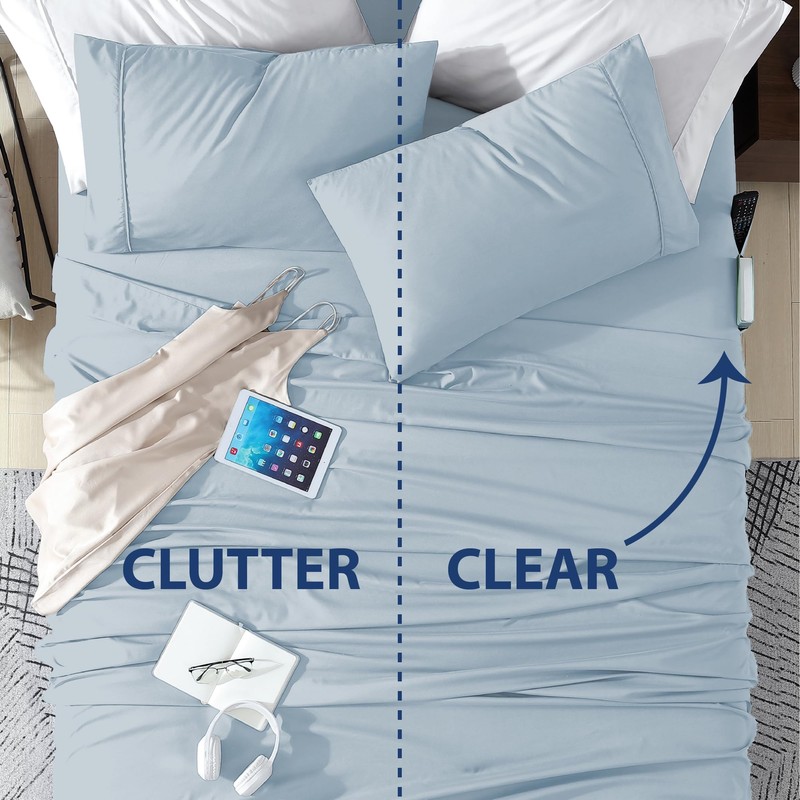 Swift Home Smart Sheets, Ultra Soft Brushed Microfiber 4-Piece Sheet