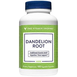 Dandelion Root a" Diuretic Herb for Digestive & Liver Support (100 Vegetable Capsules)