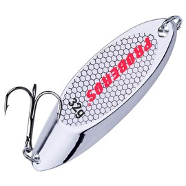 Proberos Metal Spoon Lure Bass Baits Tackle 10 Different Weights Spoon Metal Fishing Lures for Fishing Bait 10pcs (1.15, 32)