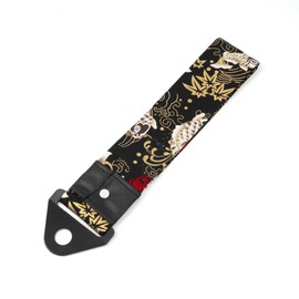 ZS Tow Belt Tow Hook Tow Strap with Bolts Heavy Duty Racing Hook Parts Accessories Universal Strap for Front Rear Bumper Tow Hook (Black-Fish)