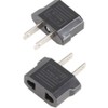 ANRANK E-U4113619AK European to USA American Outlet Plug Adapter (Black,