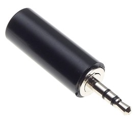 Keple 2.5mm Stereo Plug - Plastic Handle Repair Socket TS 3 Pin Male Solder Type DIY Audio Cable Connector - Pack of 5