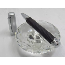 MONTEFIORE GORGEOUS HIGH QUALITY MONTEFIORE BLACK AND SATIN SILVER ROLLER BALL PEN