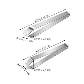 LABRIMP 2pcs Kitchen Tweezers Set Hair Pliers Hair Removing Tweezer Bone Pluck Tweezer Salmon Bone Tweezers Hair Removal Tweezers Fish Deboning Tools Fish Bone Tongs Silver Stainless Steel
