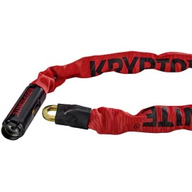 Kryptonite Krypto Keeper 785 Integrated Chain Lock: 2.8' (85cm) Red