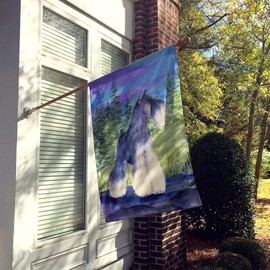 Caroline's Treasures SS1061CHF Schnauzer Flag Canvas, Large, Multicolor