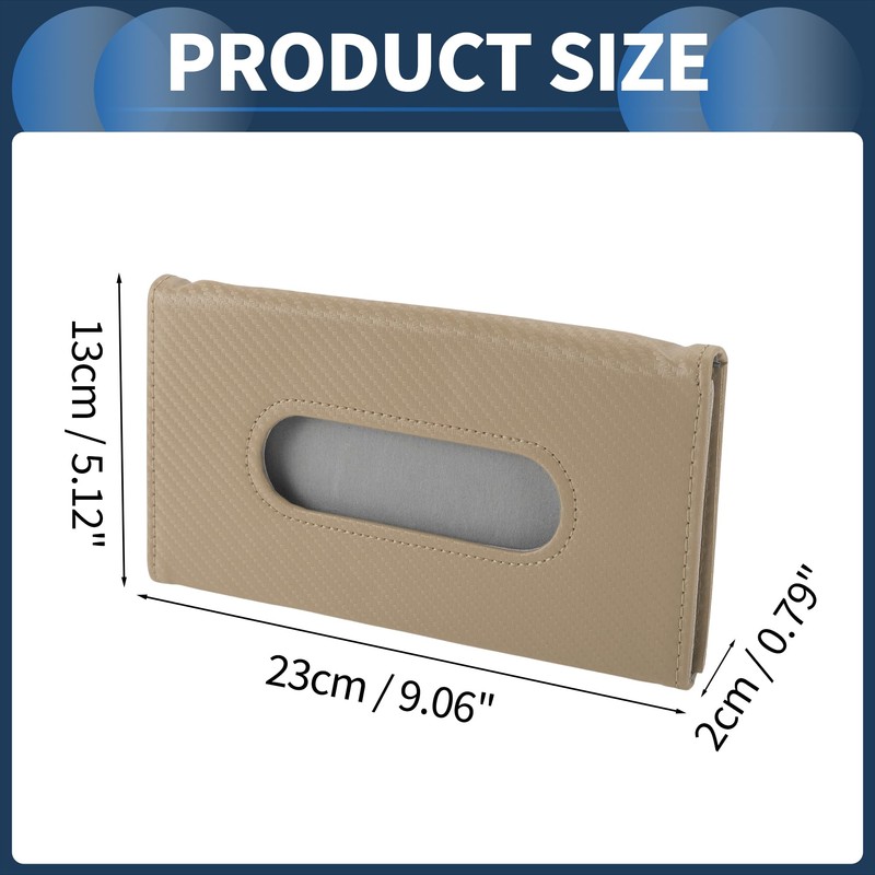 HEROFFIX Car Tissue Holder Car Tissue Box Organizer Carbon Fiber
