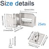 INCREWAY Door Padlock Hasp, 2PCS 3 Inch Stainless Steel 90