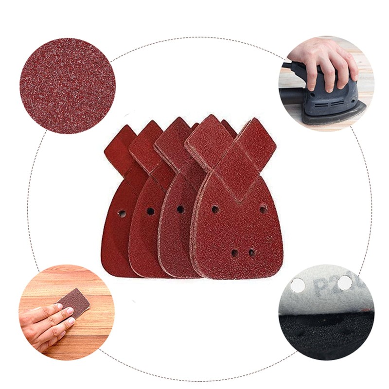 60pcs Black and Decker Mouse Sander Pads, 10 x 40/60/80/120/