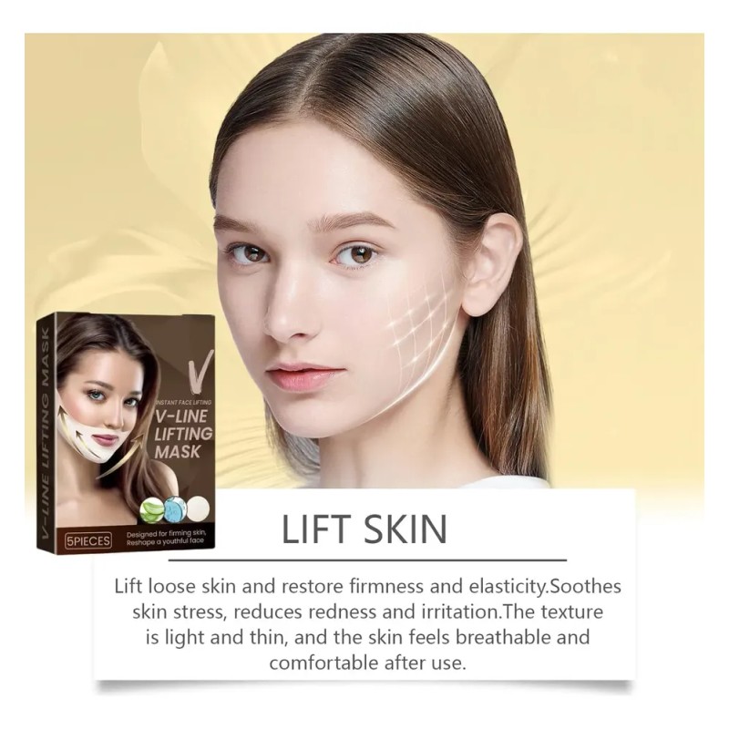 5pzs Cinta Lifting Facial Reafirmante Y Tonificante De Piel
