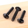 VAMUOEFL 1/4-20 x 1-1/4" Truss Head Machine Screws Black Finish,