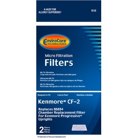 EnviroCare Replacement Vacuum Filters for Kenmore CF2 Progressive Upright Vacuum Cleaners 2 Pack