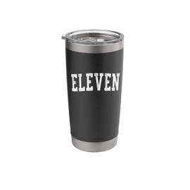 Eleven Minimalist 11th Birthday Design 11-Year-Old Stainless Steel Insulated Tumbler