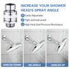 Shower Head Swivel Ball Adapter, Shower Connector Ball Joint, Solid