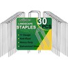 30 Pack Lawn Staples, Premium Garden Landscape Staples, Galvanized Heavy-Duty Gauge Stakes, U-Shaped Tent Stakes, Anti-Rust Fence Netting Pins Ground Spikes, Sod Pins