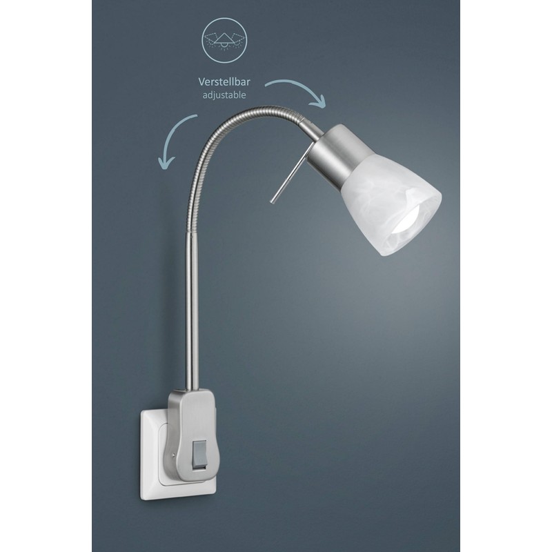 lightling Levin LED Socket Light, Plug Spot, Plug Light, Reading