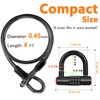 Security Cable Lock Set (4 Digital Combination U-Lock & 4